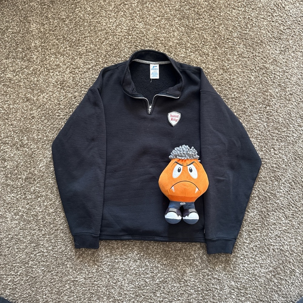 Men's Black qZip Sweater